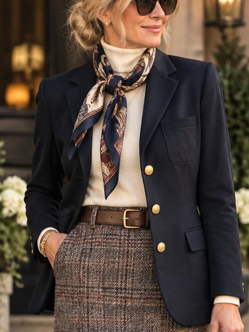 Ralph Lauren Navy Blazer with Gold Buttons
